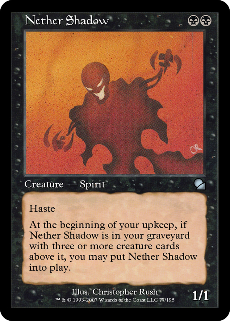 Image of Nether Shadow (ME1-077) - Masters Edition Foil