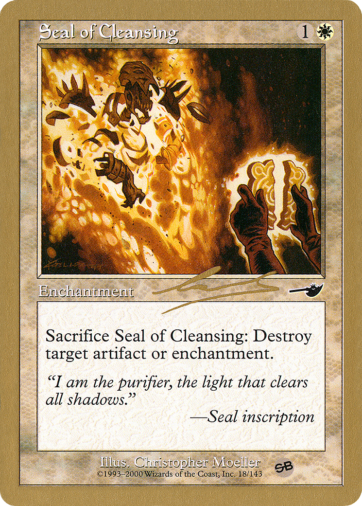 Image of Seal of Cleansing - 2000 Nicolas Labarre (NMS) (SB) (WCD-) - World Championship Decks 2000