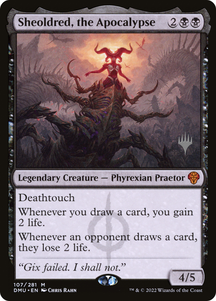 Image of Sheoldred, the Apocalypse (PPDMU-107) - Dominaria United Promos Foil