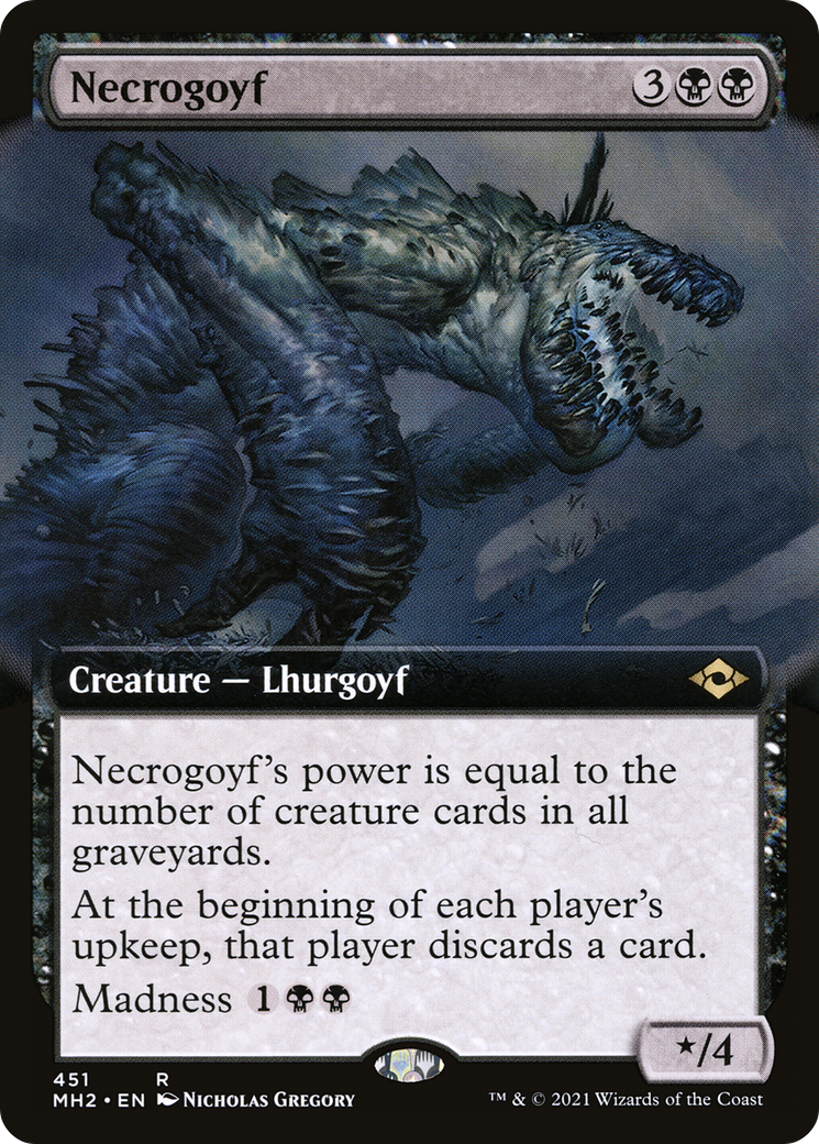 Image of Necrogoyf (Extended Art) (MH2-451) - Modern Horizons 2: (Extended Art)