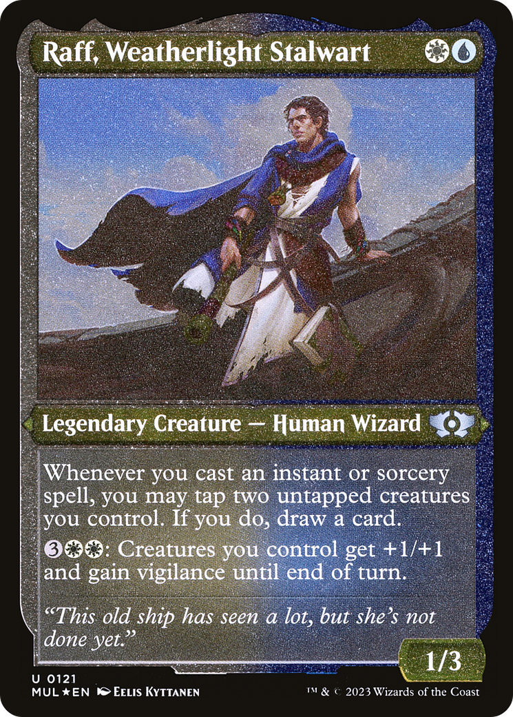 Image of Raff, Weatherlight Stalwart (Foil Etched) (MUL-121) - Multiverse Legends Foil