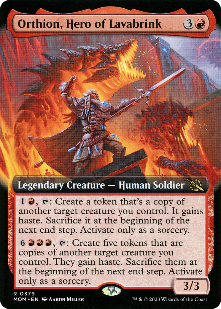 Image of Orthion, Hero of Lavabrink (Extended Art) (MOM-379) - March of the Machine: (Extended Art)