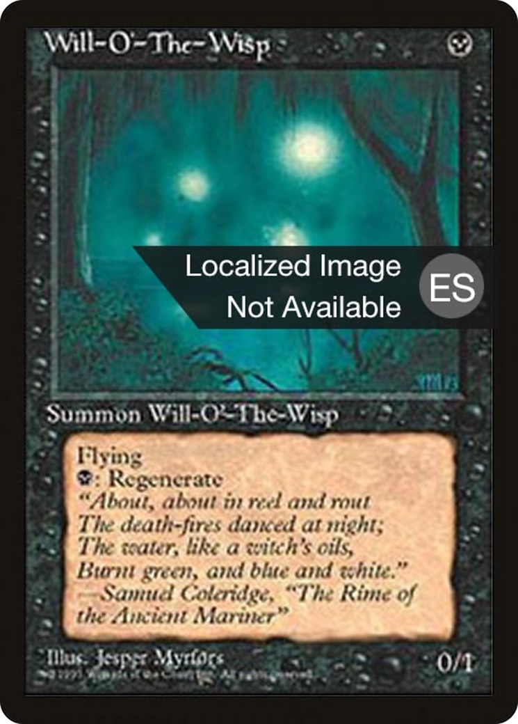 Image of Will-o'-the-Wisp (4BB-) - Fourth Edition Foreign Black Border