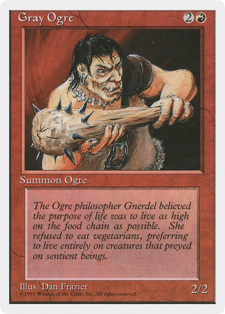 Image of Gray Ogre (4ED-) - Fourth Edition