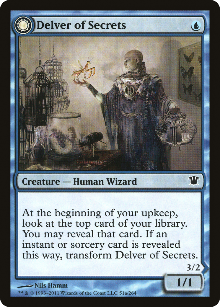Image of Delver of Secrets (ISD-051) - Innistrad: (Double Faced Transform)