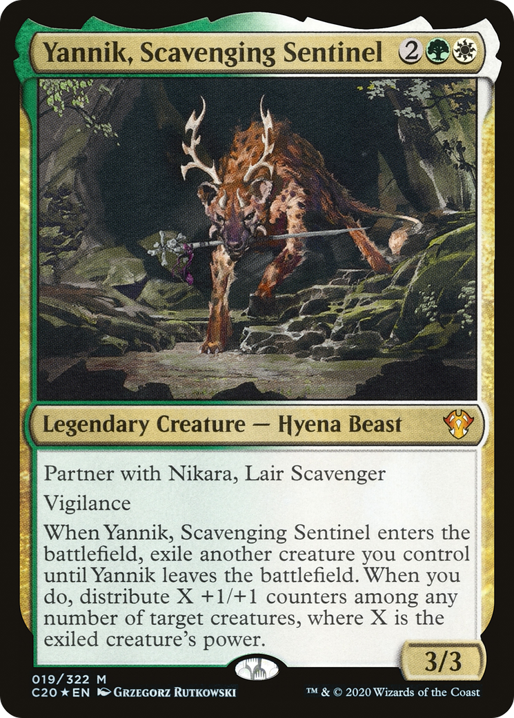Image of Yannik, Scavenging Sentinel (C20-019) - Commander 2020