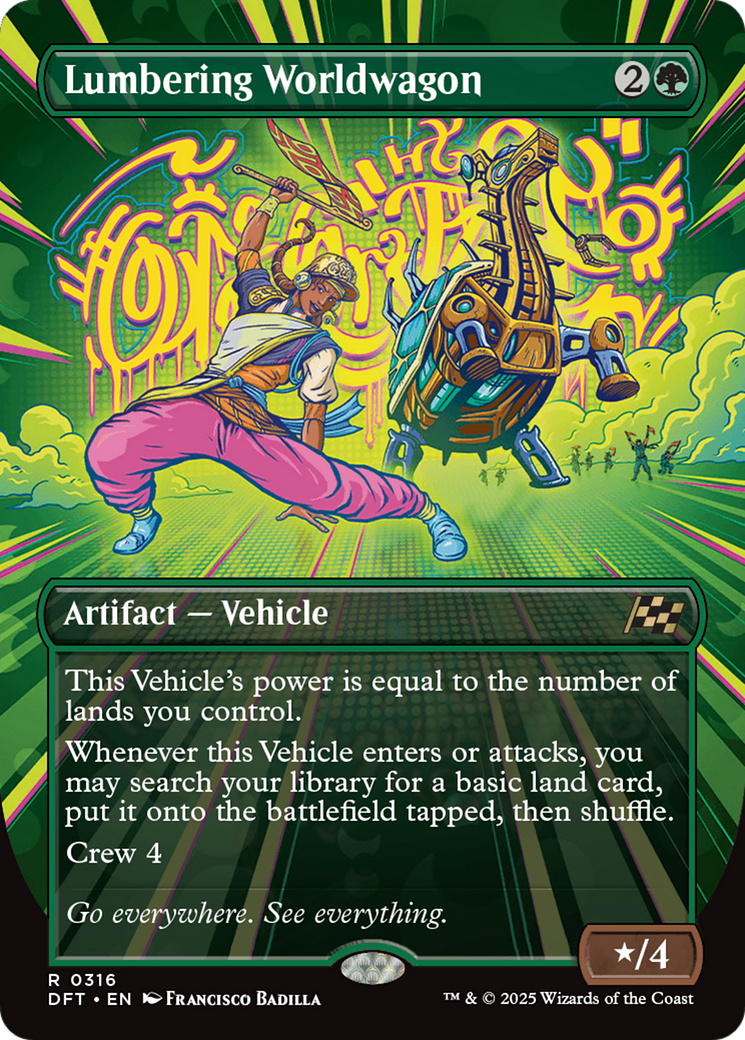 Image of Lumbering Worldwagon (Borderless) (DFT-316) - Aetherdrift (Borderless)