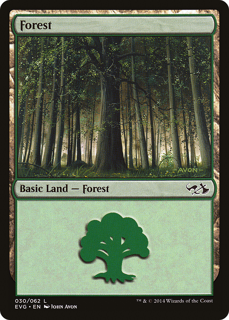Image of Forest (30) (Elves vs Goblins) (DD3-030) - Duel Decks Anthology: Elves vs. Goblins