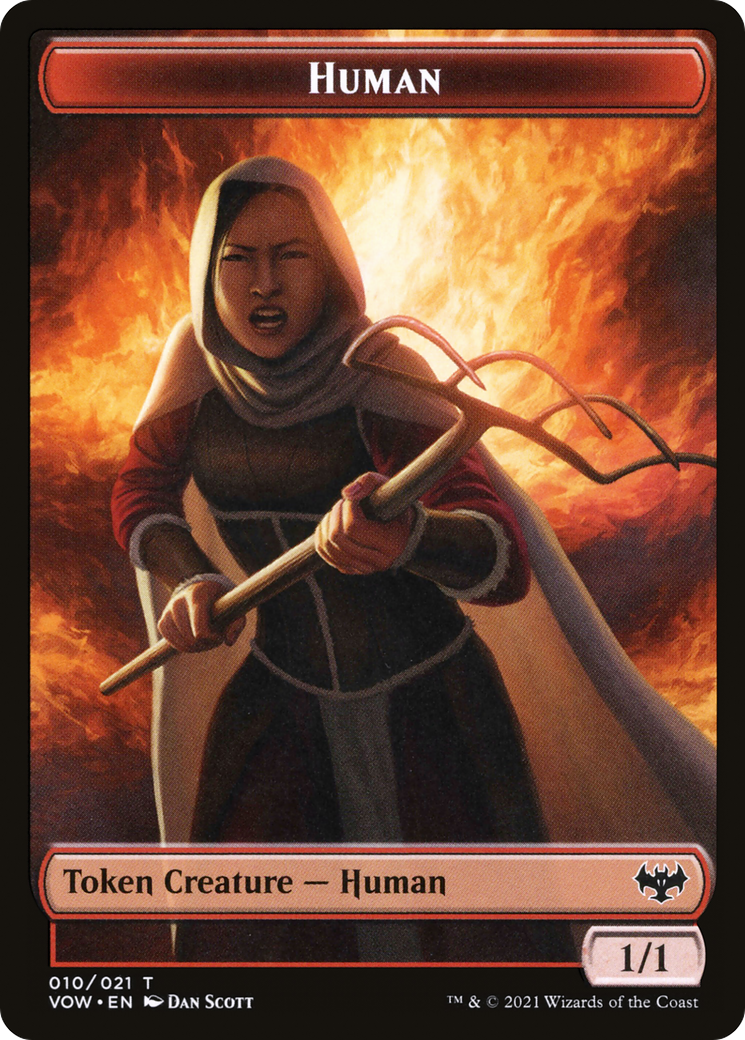 Image of Human (TVOW-010) - Innistrad: Crimson Vow Tokens