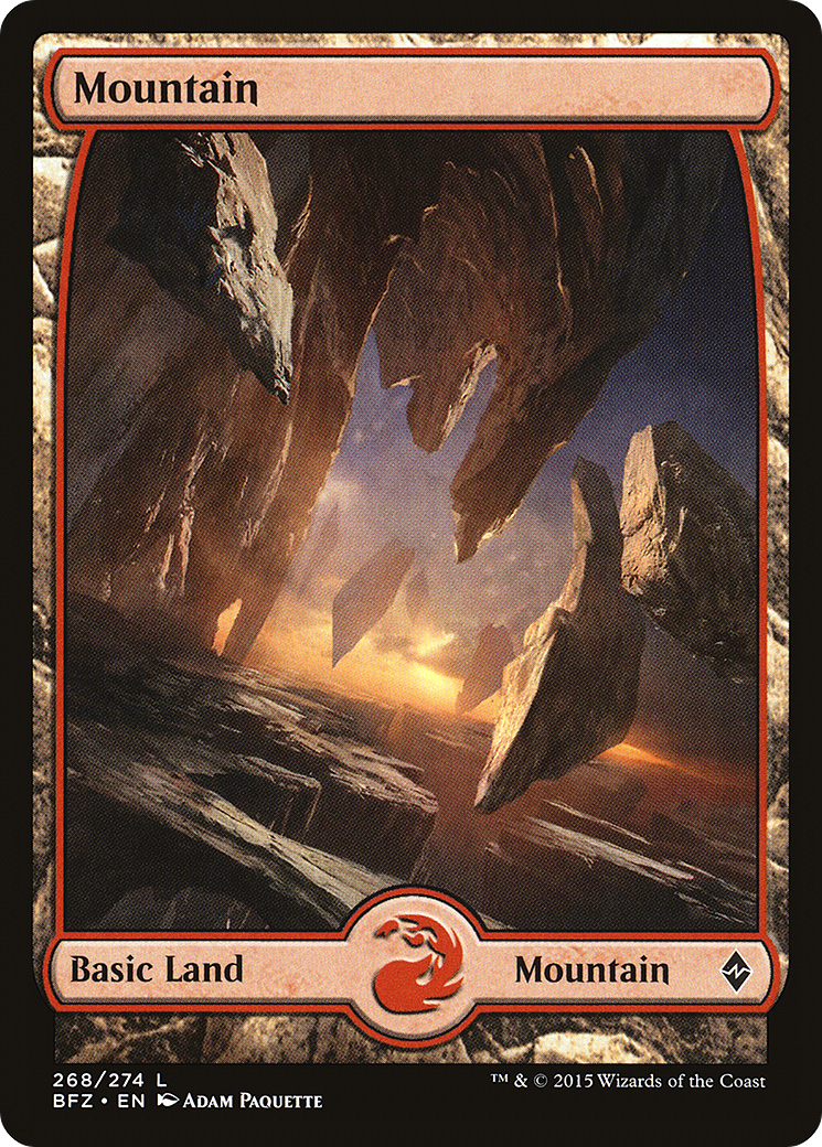 Image of Mountain (268) - Full Art (BFZ-268) - Battle for Zendikar