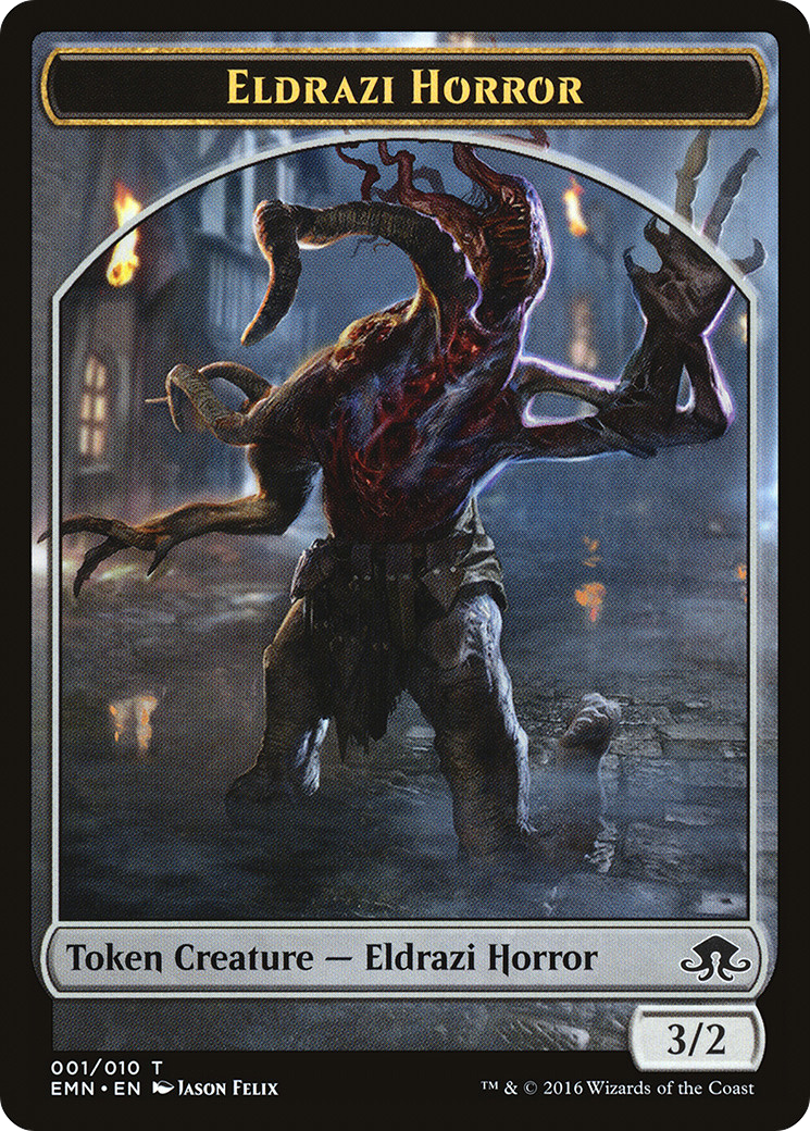 Image of Eldrazi Horror Token (EMN-001) - Eldritch Moon Tokens