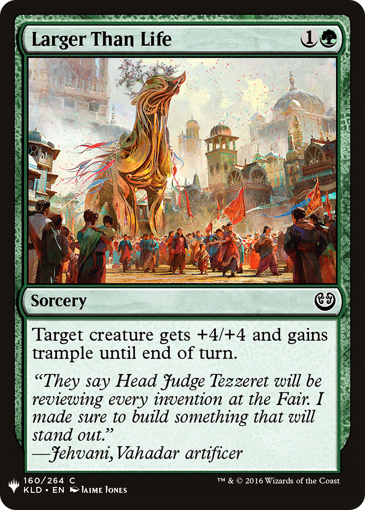 Image of Larger Than Life (LIST-KLD-160) - The List