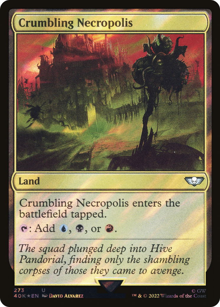 Image of Crumbling Necropolis (Surge Foil) (40K-273) - Warhammer 40,000 Commander Foil