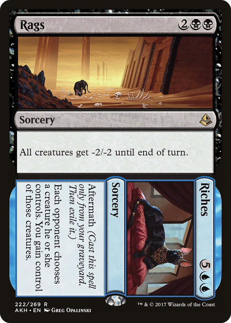 Image of Rags // Riches (AKH-222) - Amonkhet Foil