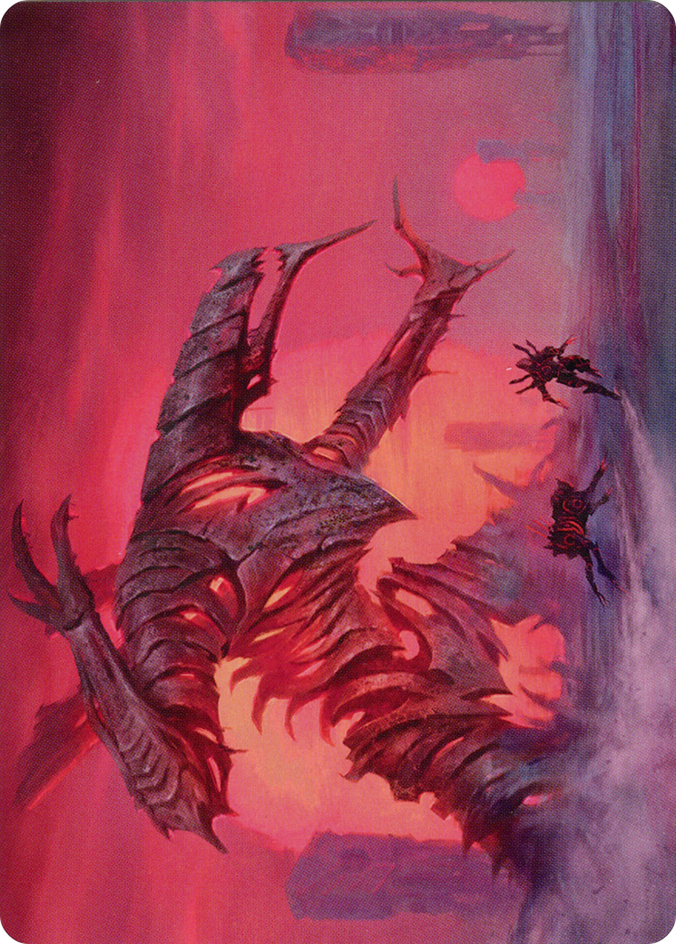 Image of Red Sun's Twilight // Red Sun's Twilight (AONE-033) - Phyrexia: All Will Be One Art Series (Borderless)