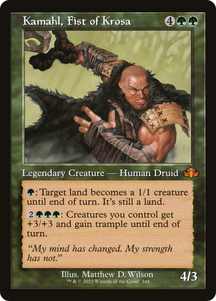 Image of Kamahl, Fist of Krosa (Retro Frame) (DMR-344) - Dominaria Remastered