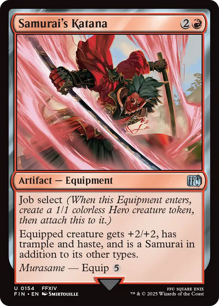 Image of Samurai's Katana (FIN-154) - FINAL FANTASY Foil