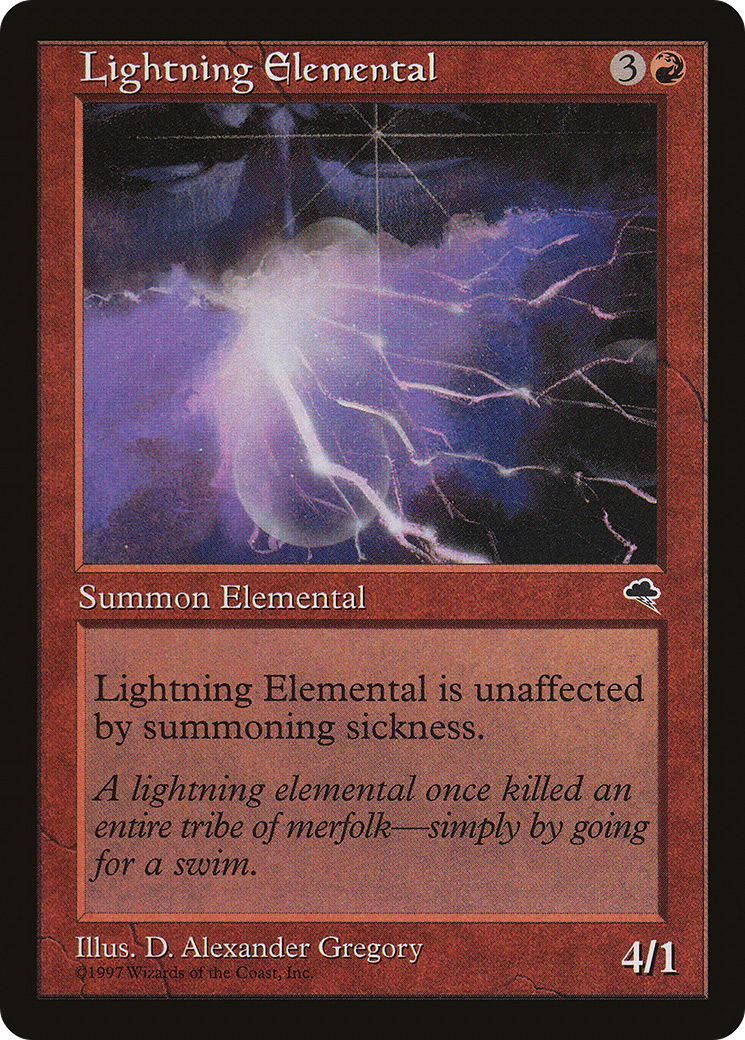 Image of Lightning Elemental (TMP-186) - Tempest