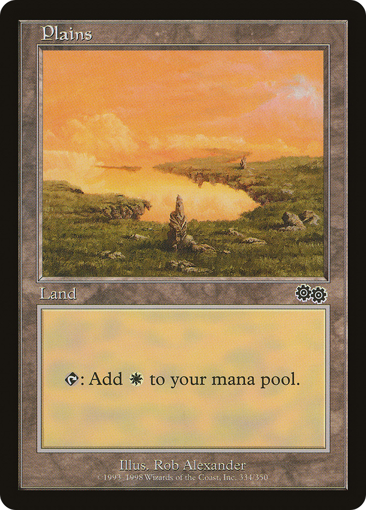 Image of Plains (334) (USG-334) - Urza's Saga
