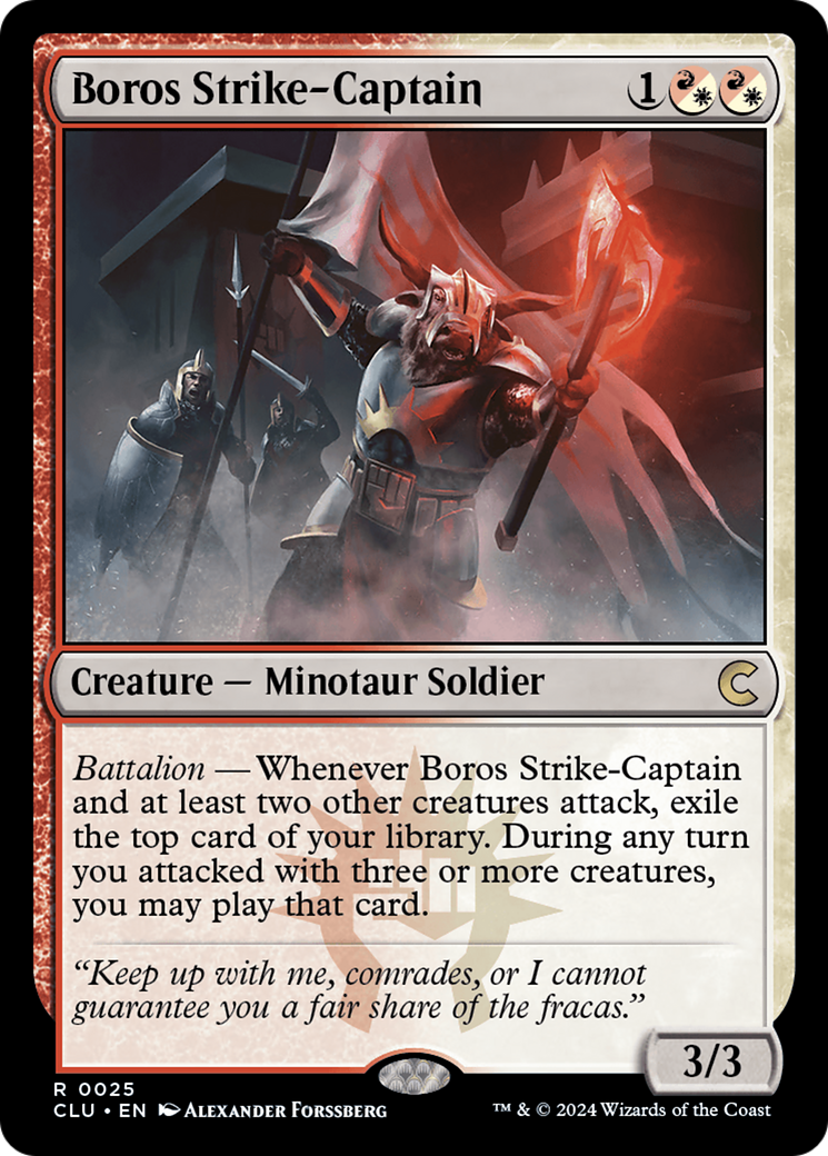 Image of Boros Strike-Captain (CLU-025) - Ravnica: Clue Edition