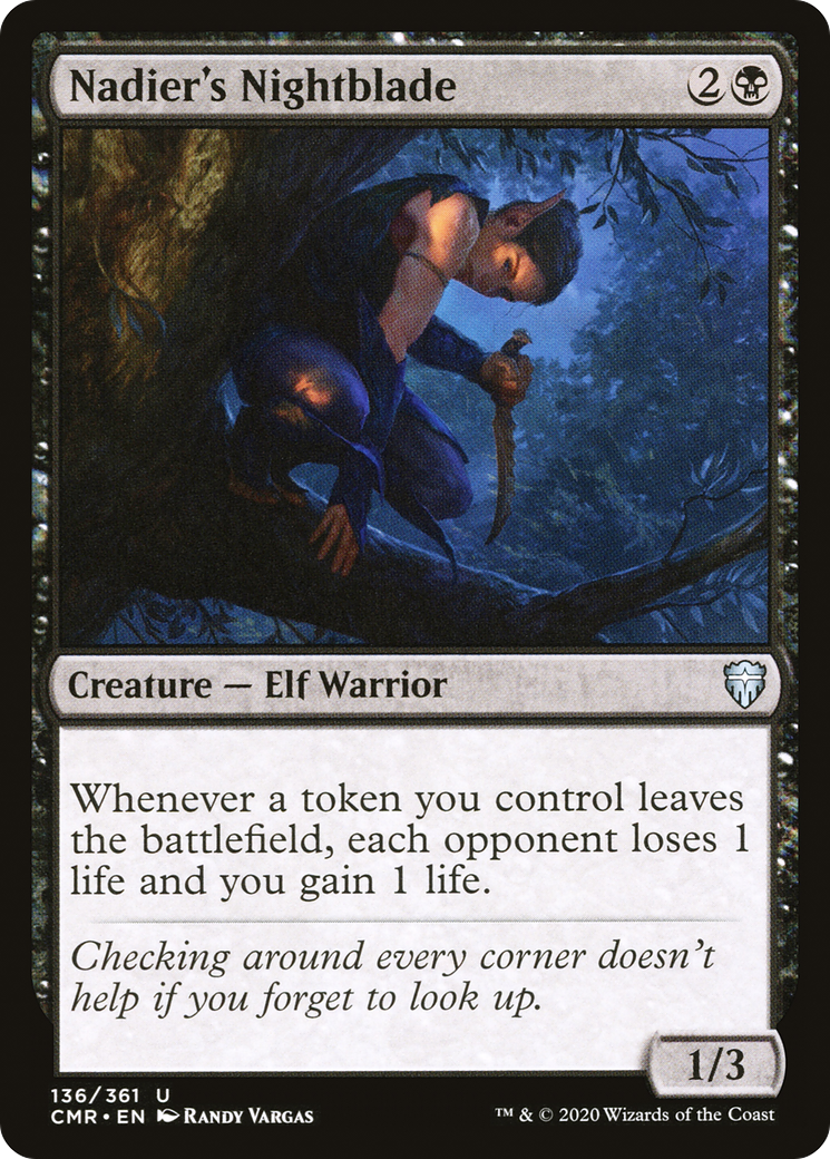 Image of Nadier's Nightblade (CMR-136) - Commander Legends