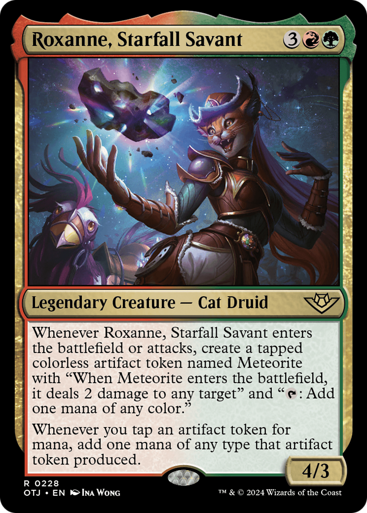 Image of Roxanne, Starfall Savant (OTJ-228) - Outlaws of Thunder Junction Foil