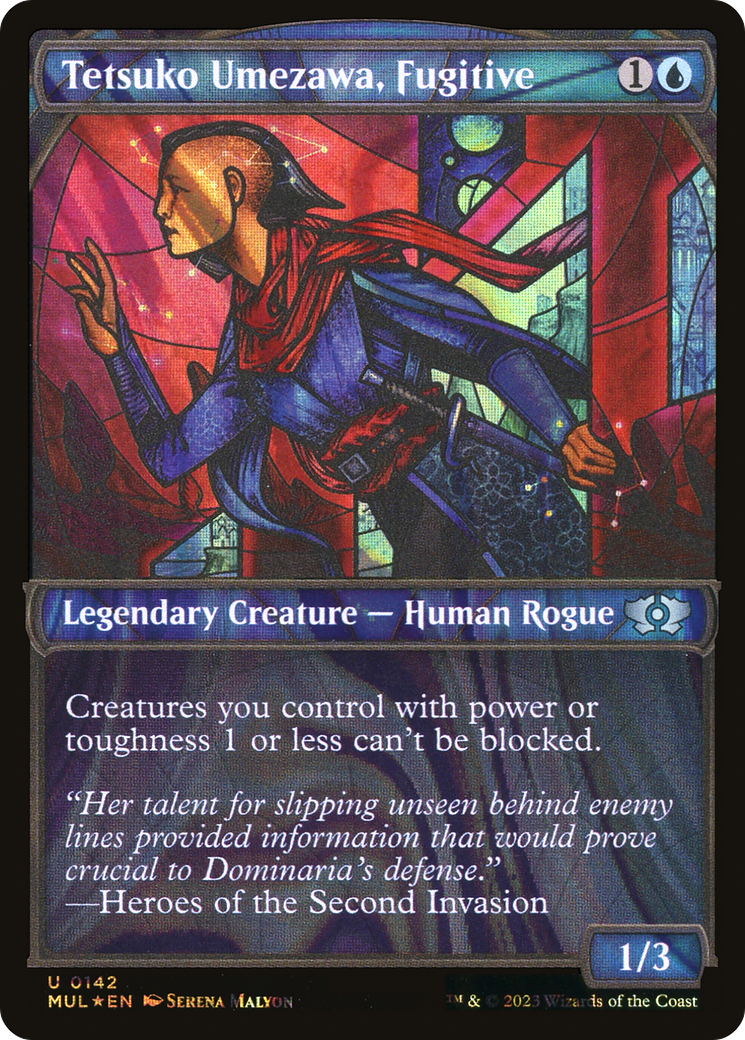 Image of Tetsuko Umezawa, Fugitive (Halo Foil) (MUL-142) - Multiverse Legends: (Showcase) Foil
