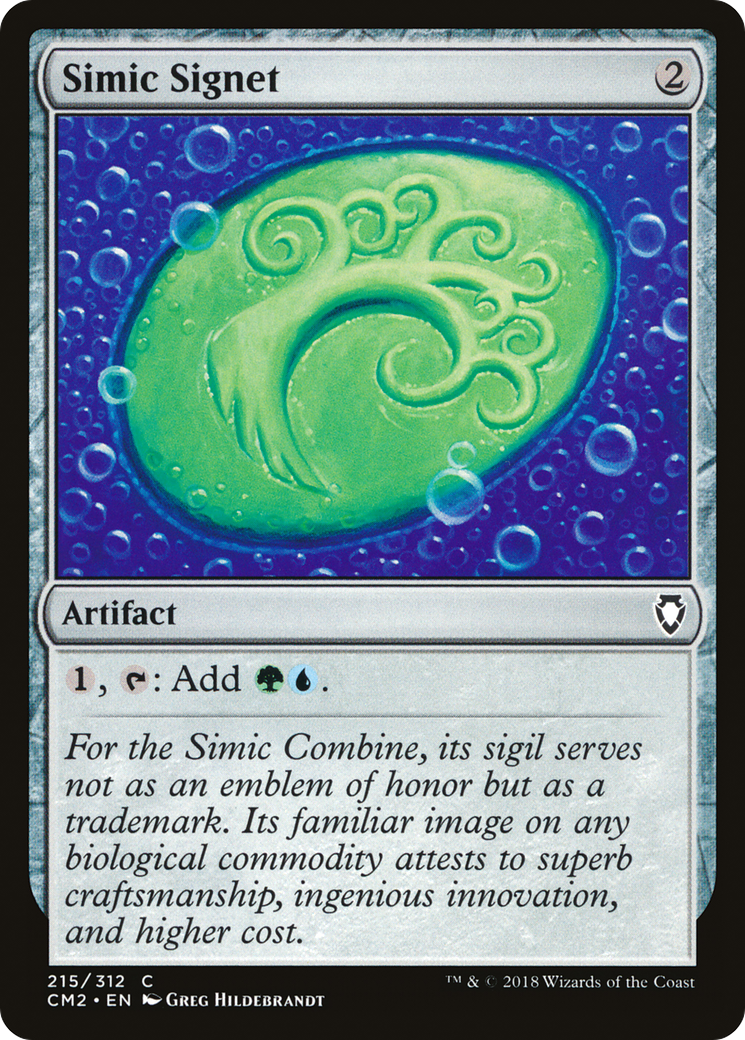 Image of Simic Signet (215) (CM2-215) - Commander Anthology Volume II