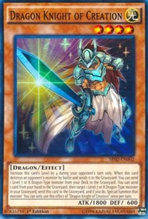 Image of Dragon Knight of Creation (SR02-EN002) - Structure Deck: Rise of the True Dragons 1st Edition