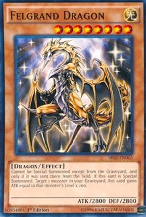 Image of Felgrand Dragon (SR02-EN005) - Structure Deck: Rise of the True Dragons 1st Edition