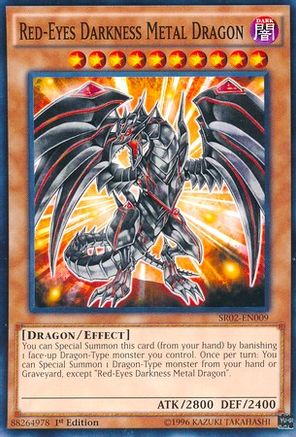 Image of Red-Eyes Darkness Metal Dragon (SR02-EN009) - Structure Deck: Rise of the True Dragons 1st Edition
