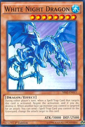 Image of White Night Dragon (SR02-EN011) - Structure Deck: Rise of the True Dragons 1st Edition
