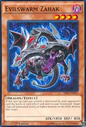 Image of Evilswarm Zahak (SR02-EN014) - Structure Deck: Rise of the True Dragons 1st Edition