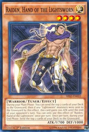 Image of Raiden, Hand of the Lightsworn (SR02-EN022) - Structure Deck: Rise of the True Dragons 1st Edition