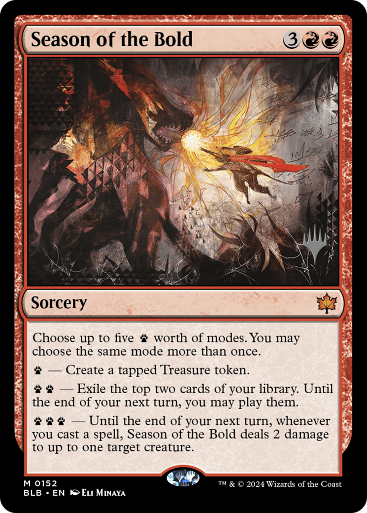 Image of Season of the Bold (PPBLB-152) - Bloomburrow Promos Foil