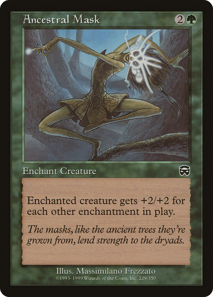 Image of Ancestral Mask (MMQ-229) - Mercadian Masques Foil