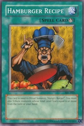 Image of Hamburger Recipe (SRL-063) - Spell Ruler Unlimited