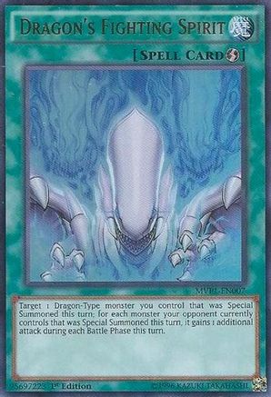 Image of Dragon's Fighting Spirit (MVP1-EN007) - The Dark Side of Dimensions Movie Pack Unlimited
