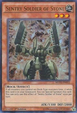 Image of Sentry Soldier of Stone (MVP1-EN012) - The Dark Side of Dimensions Movie Pack 1st Edition