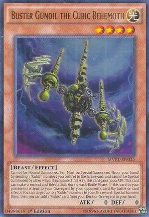Image of Buster Gundil the Cubic Behemoth (MVP1-EN035) - The Dark Side of Dimensions Movie Pack 1st Edition