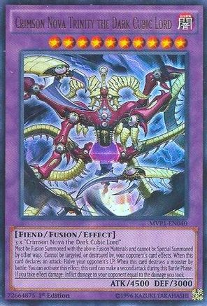 Image of Crimson Nova Trinity the Dark Cubic Lord (MVP1-EN040) - The Dark Side of Dimensions Movie Pack Unlimited
