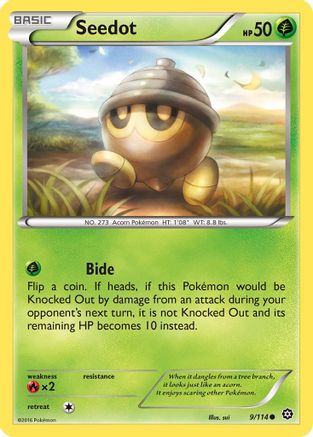 Image of Seedot 009/114  - Reverse Holofoil XY  Steam Siege - Common