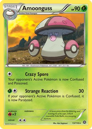 Image of Amoonguss 013/114  - Reverse Holofoil XY  Steam Siege - Rare