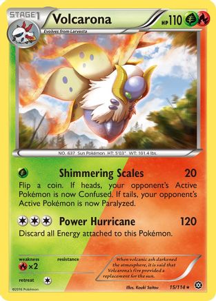 Image of Volcarona 015/114  XY  Steam Siege - Rare