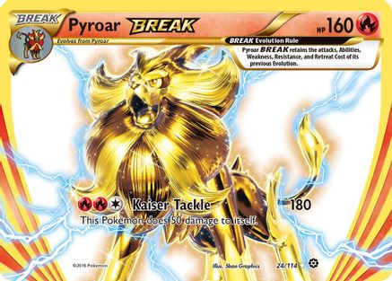 Image of Pyroar BREAK 024/114  - Holofoil XY  Steam Siege - Rare BREAK