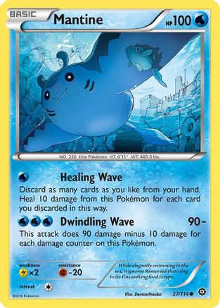 Image of Mantine 027/114  XY  Steam Siege - Common