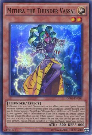 Image of Mithra the Thunder Vassal (OP02-EN006) - OTS Tournament Pack 2 Unlimited