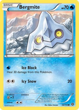 Image of Bergmite 036/114  XY  Steam Siege - Common