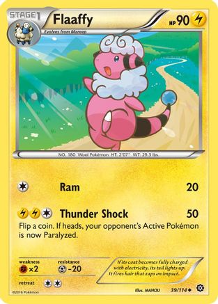 Image of Flaaffy 039/114  - Reverse Holofoil XY  Steam Siege - Uncommon