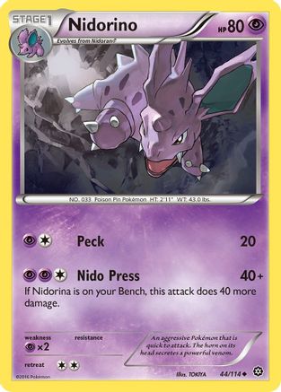 Image of Nidorino 044/114  XY  Steam Siege - Uncommon